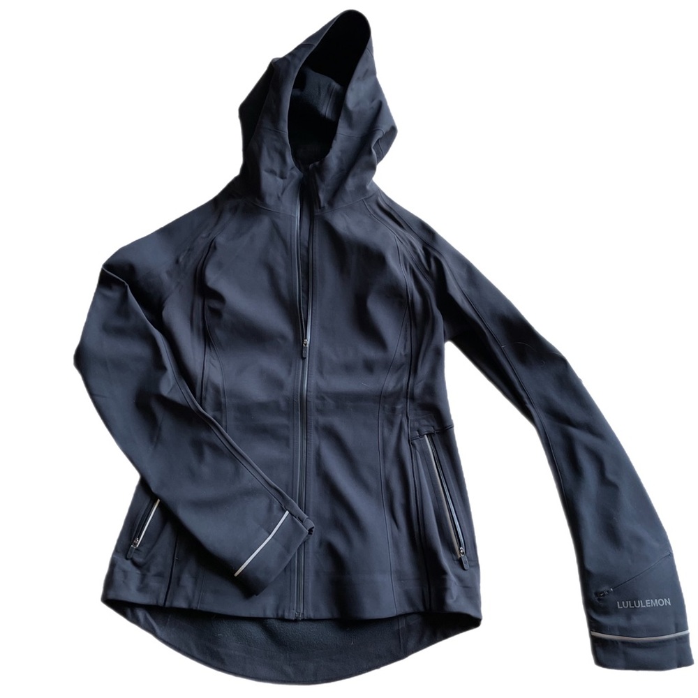 LULULEMON Black Cross Chill Repel Shell Jacket Size 8